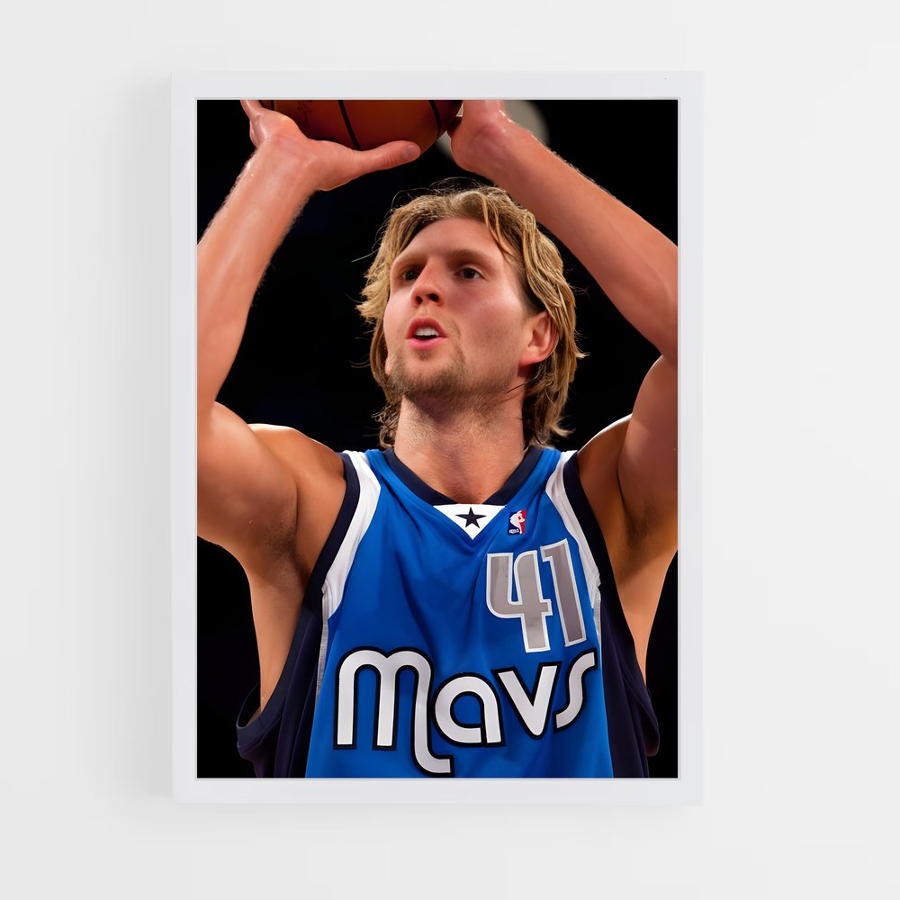 Poster Dirk de nowitzki – affiche Basketball (vue 3)